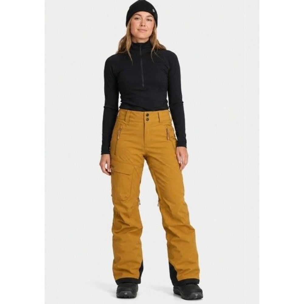 TREW Gear Women's McKenzie Snow Ski Pants Khaki Medium Waterproof Insulated